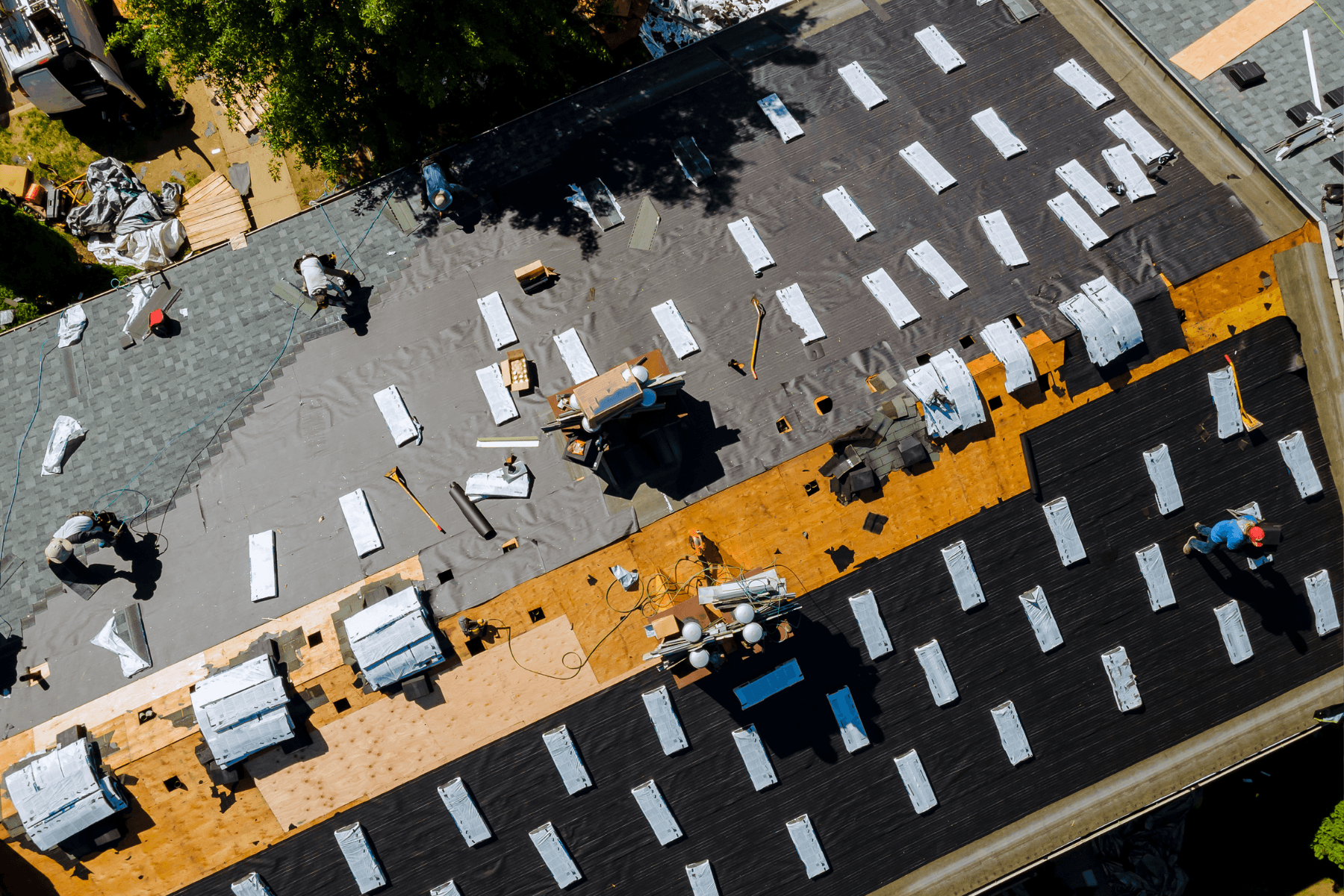 Commercial roofing project