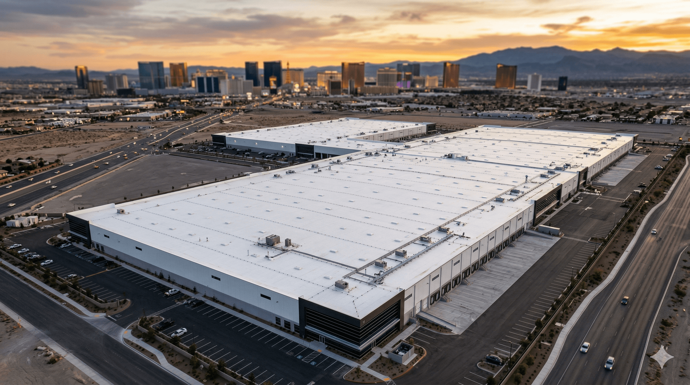 Commercial roofing project in the Las Vegas area