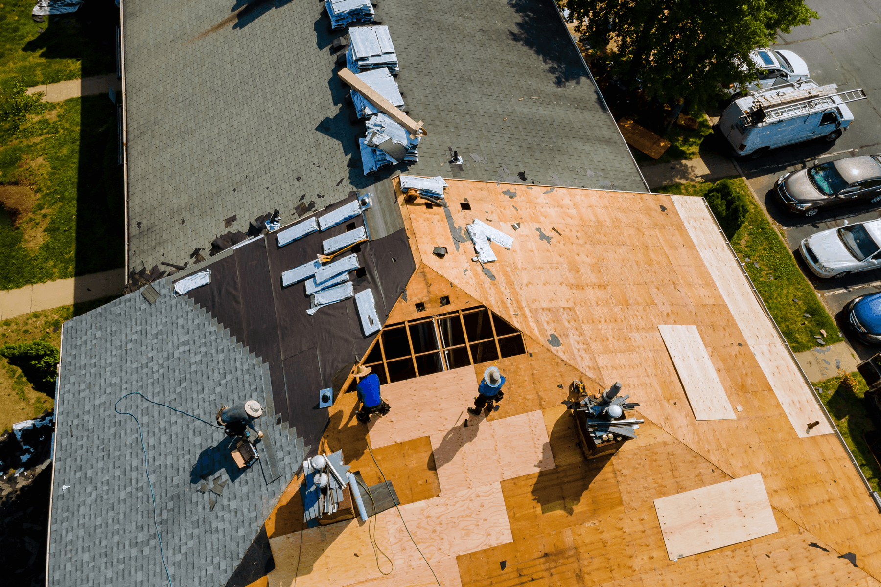 Roof repair and detail work